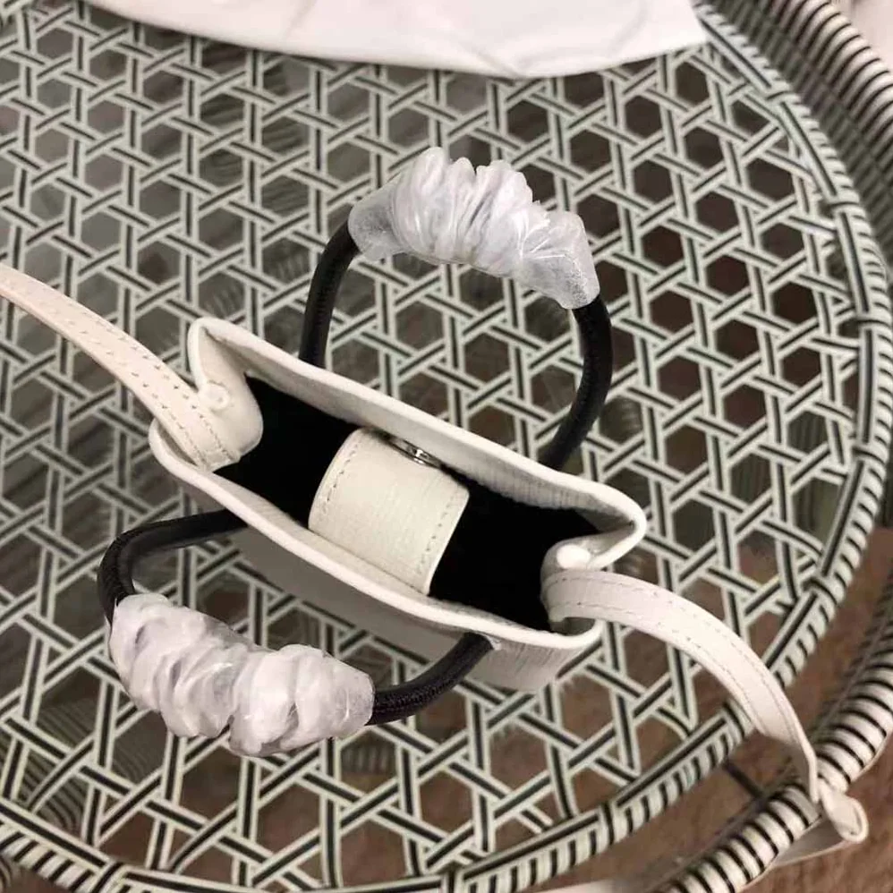 Balenciaga Shopping Phone Holder Shopping Phone Holder in White Squared Calfskin for Unisex