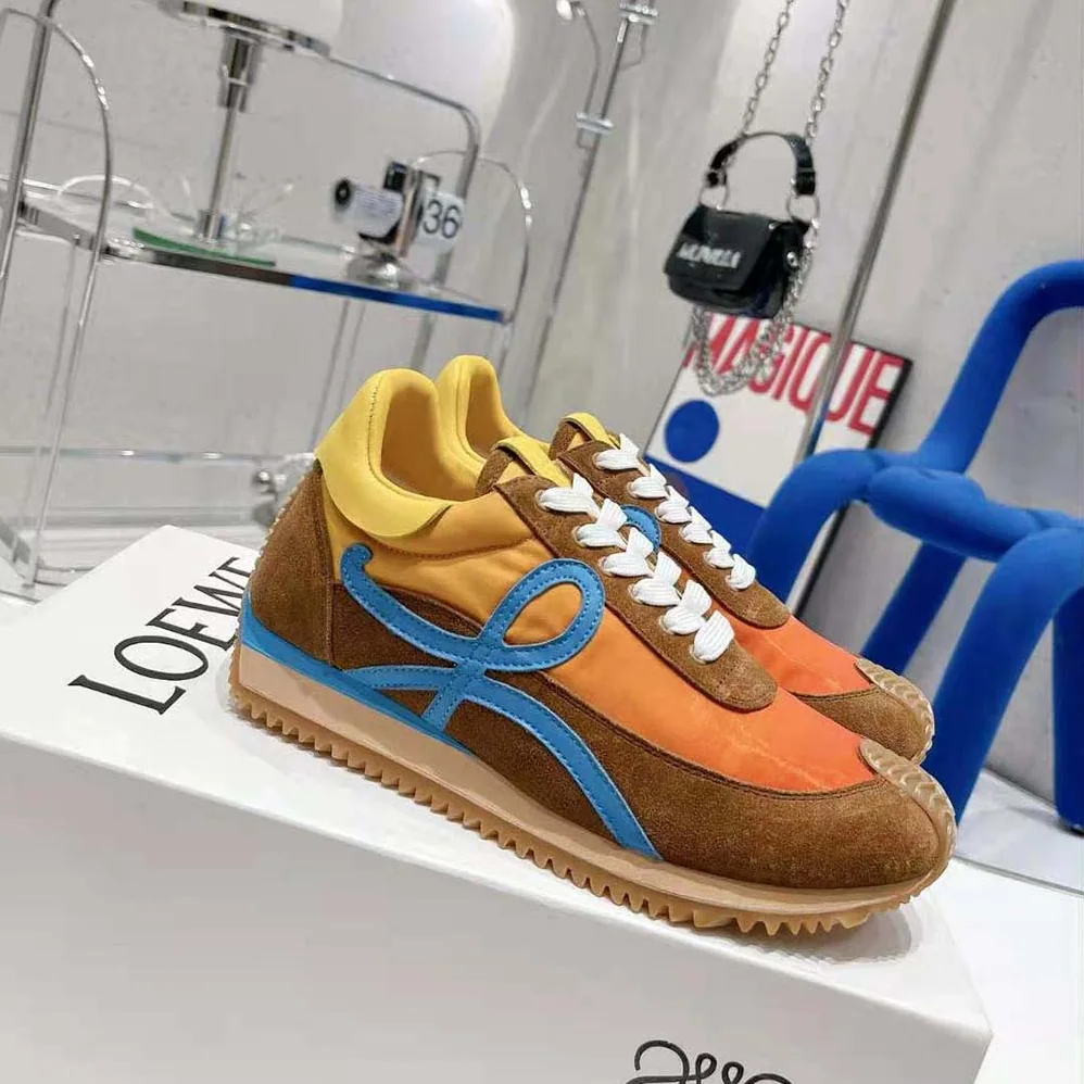 Loewe Flow Runner in Nylon and Suede for Men