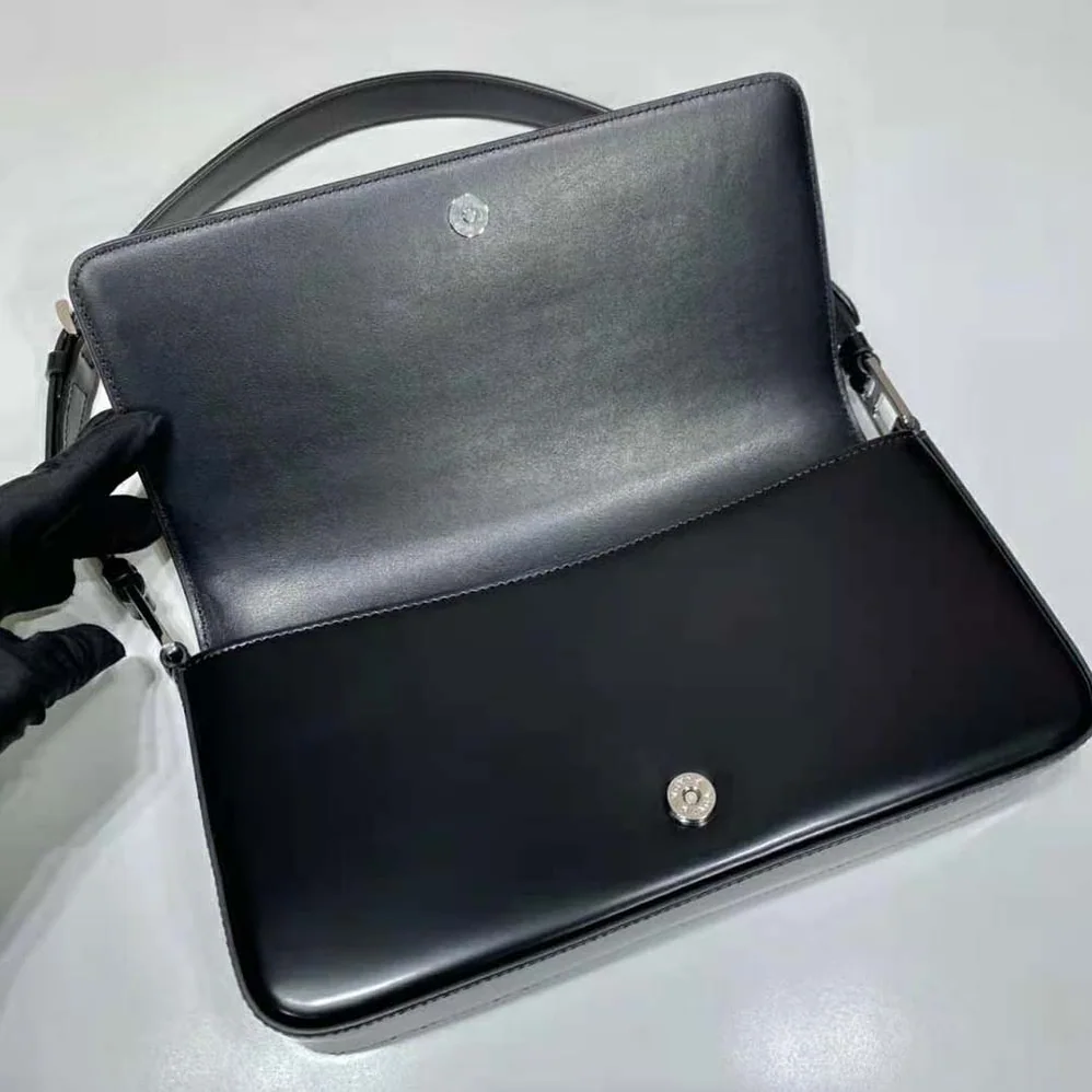 Prada Brushed Leather Prada Femme Bag for Women in Black Prada Brushed Leather Prada Femme Bag for Women in Black