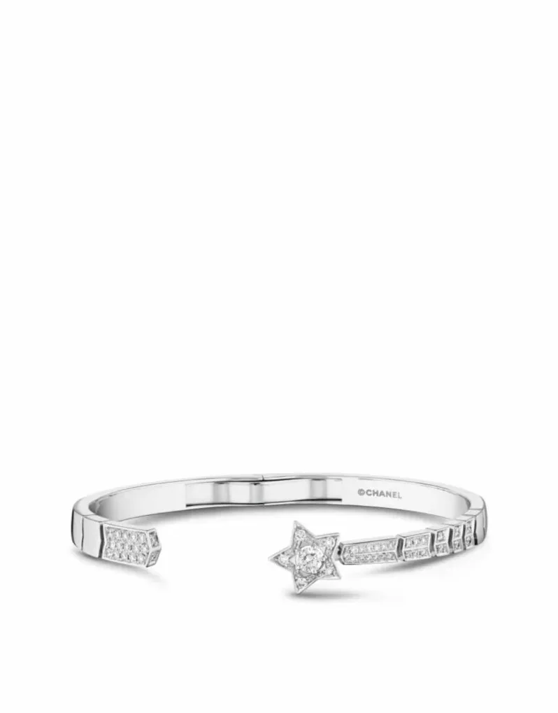 Chanel Comète Chevron Bracelet White Gold Chanel Comète Chevron Bracelet White Gold