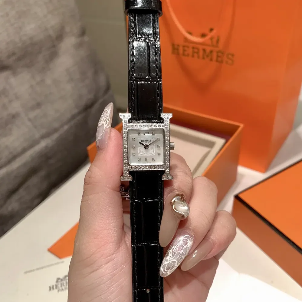 Hermes Heure H Watch Small Model 25 mm for Women in Silver