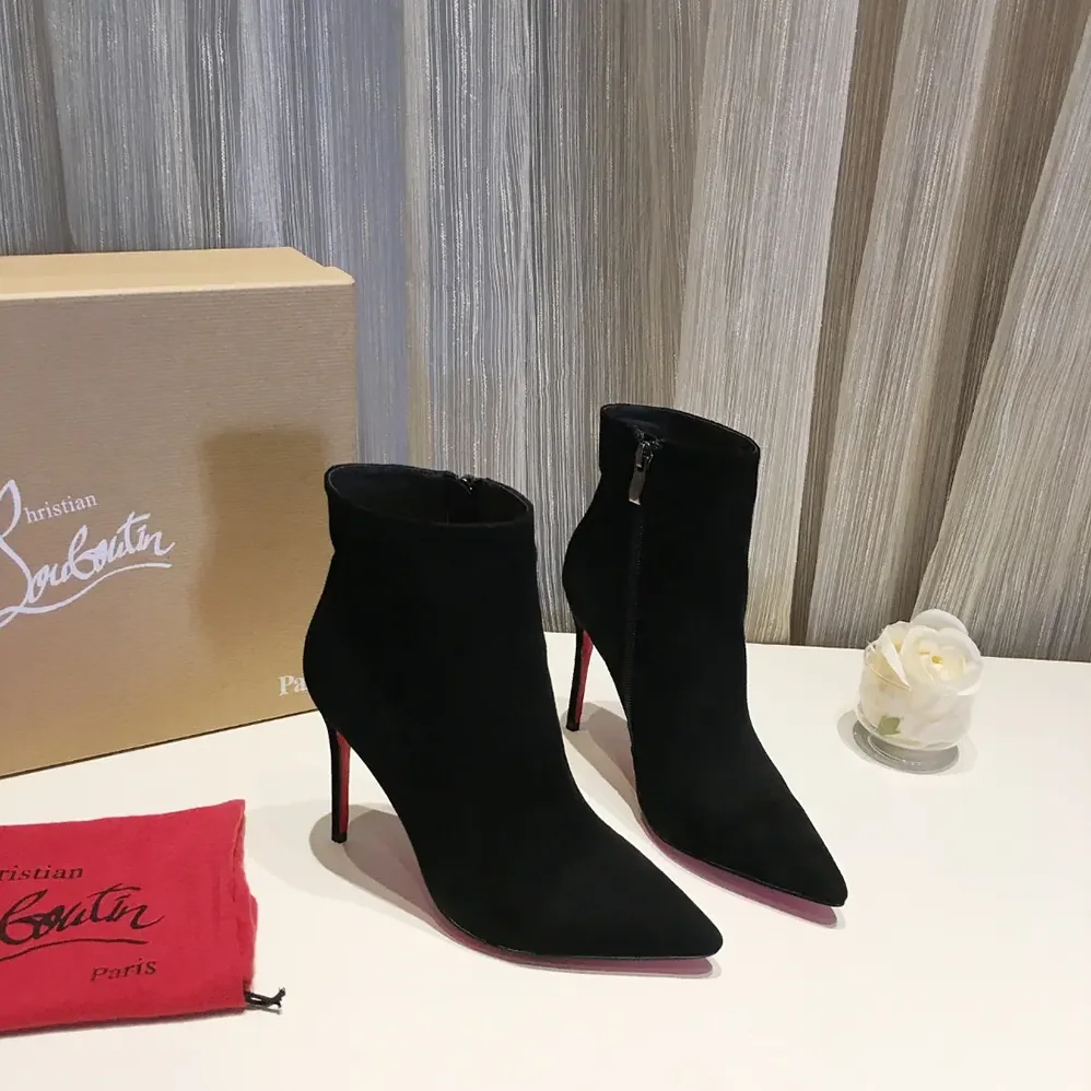 Christian Louboutin So Apostropha Booty 80 mm Low Boots for Women in Black