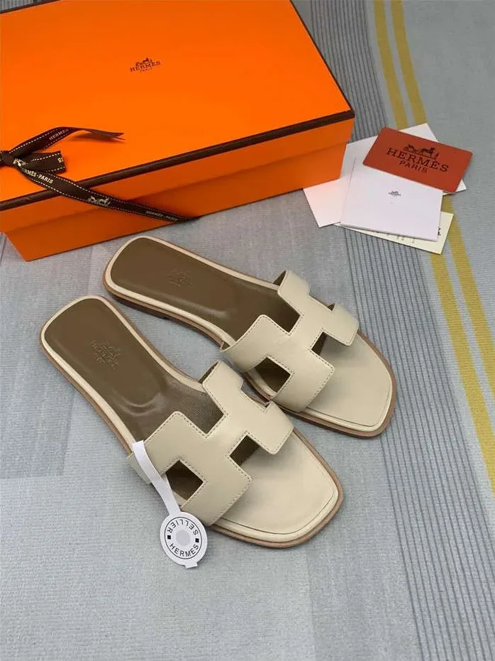 Hermes Oran Sandal Cream Hermes Oran Sandal Cream