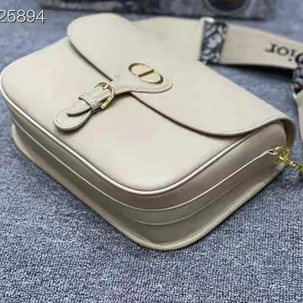 Dior Large Dior Bobby Bag Box Calfskin for Women in Beige