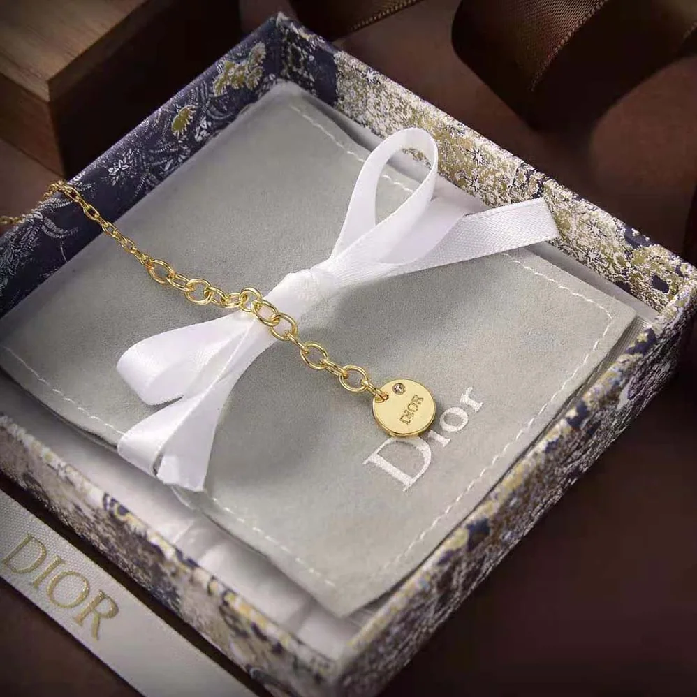Dior Petit CD Bracelet Gold-Finish Metal with a White Resin Pearl for Women