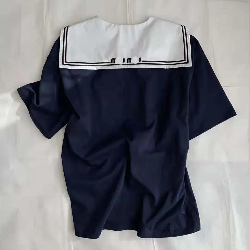 Miu Miu Cotton T for Women in shirt with Embroidered Logo Miu Miu Cotton T for Women in shirt with Embroidered Logo