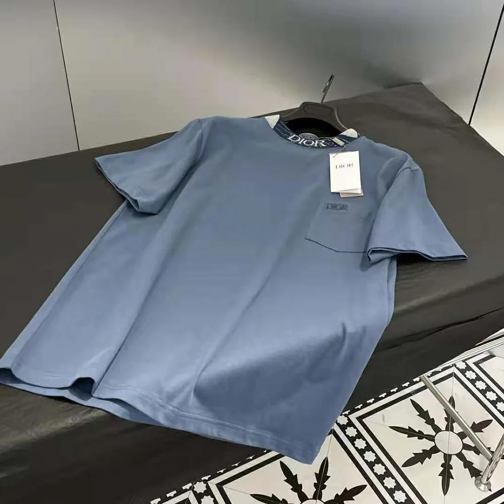Dior Dior and Duncan Grant and Charleston Relaxed-Fit T for Men in shirt Blue Cotton Jersey Dior Dior and Duncan Grant and Charleston Relaxed-Fit T for Men in shirt Blue Cotton Jersey