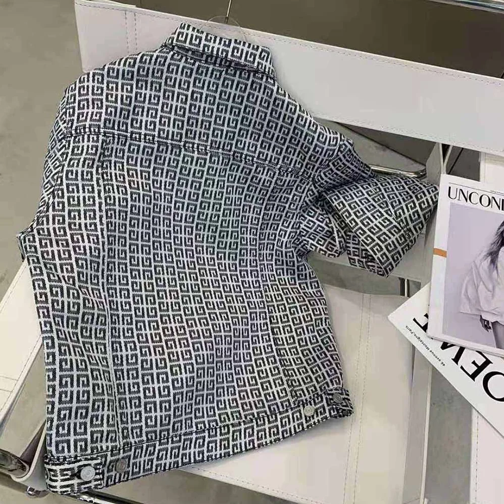 Givenchy Jacket in 4G Denim for Women Givenchy Jacket in 4G Denim for Women