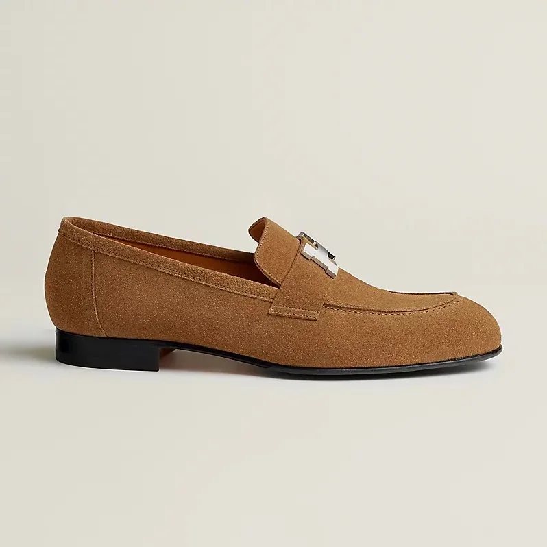 Hermes Paris Loafers Brun Fume