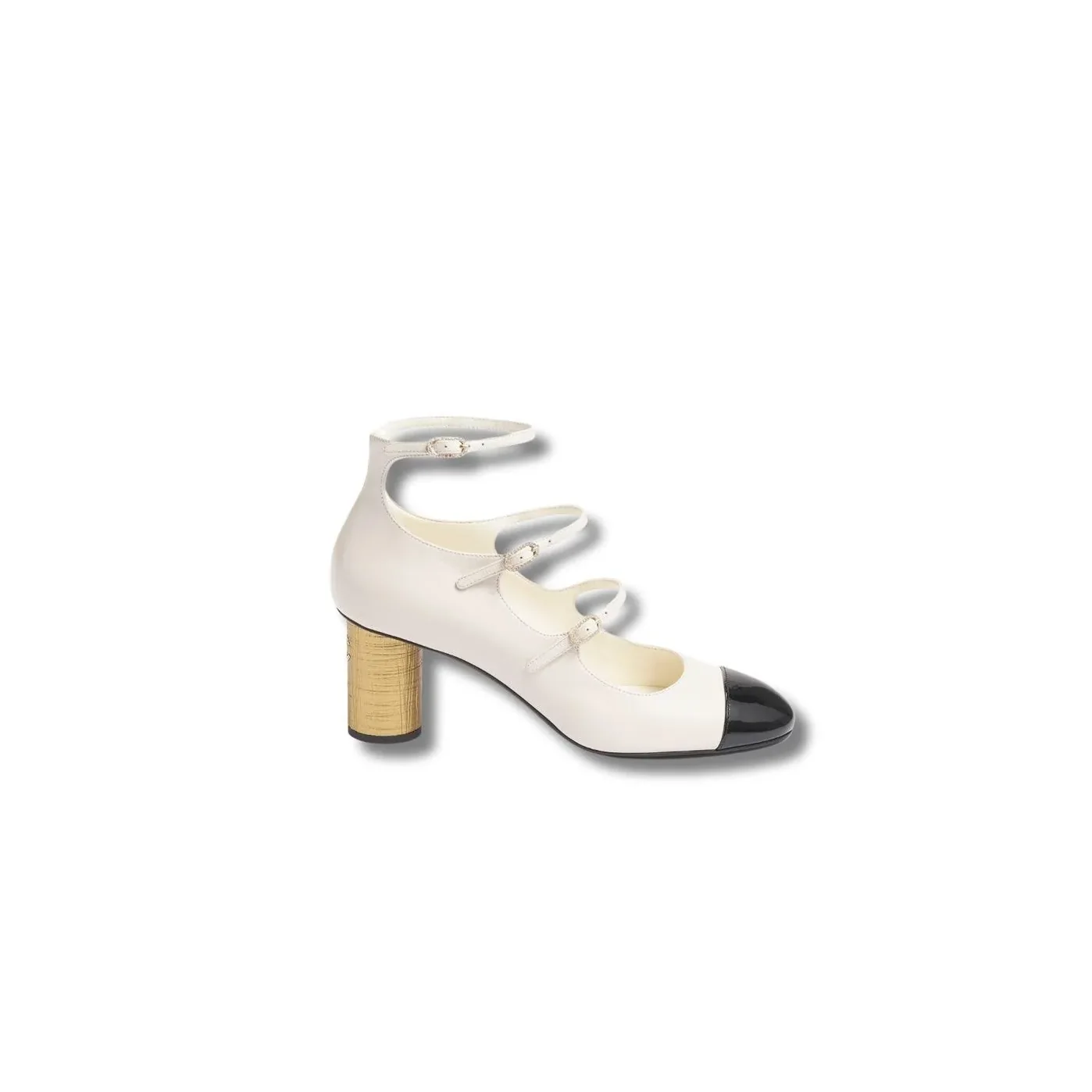 Chanel Mary Janes Ivory And Black Chanel Mary Janes Ivory And Black