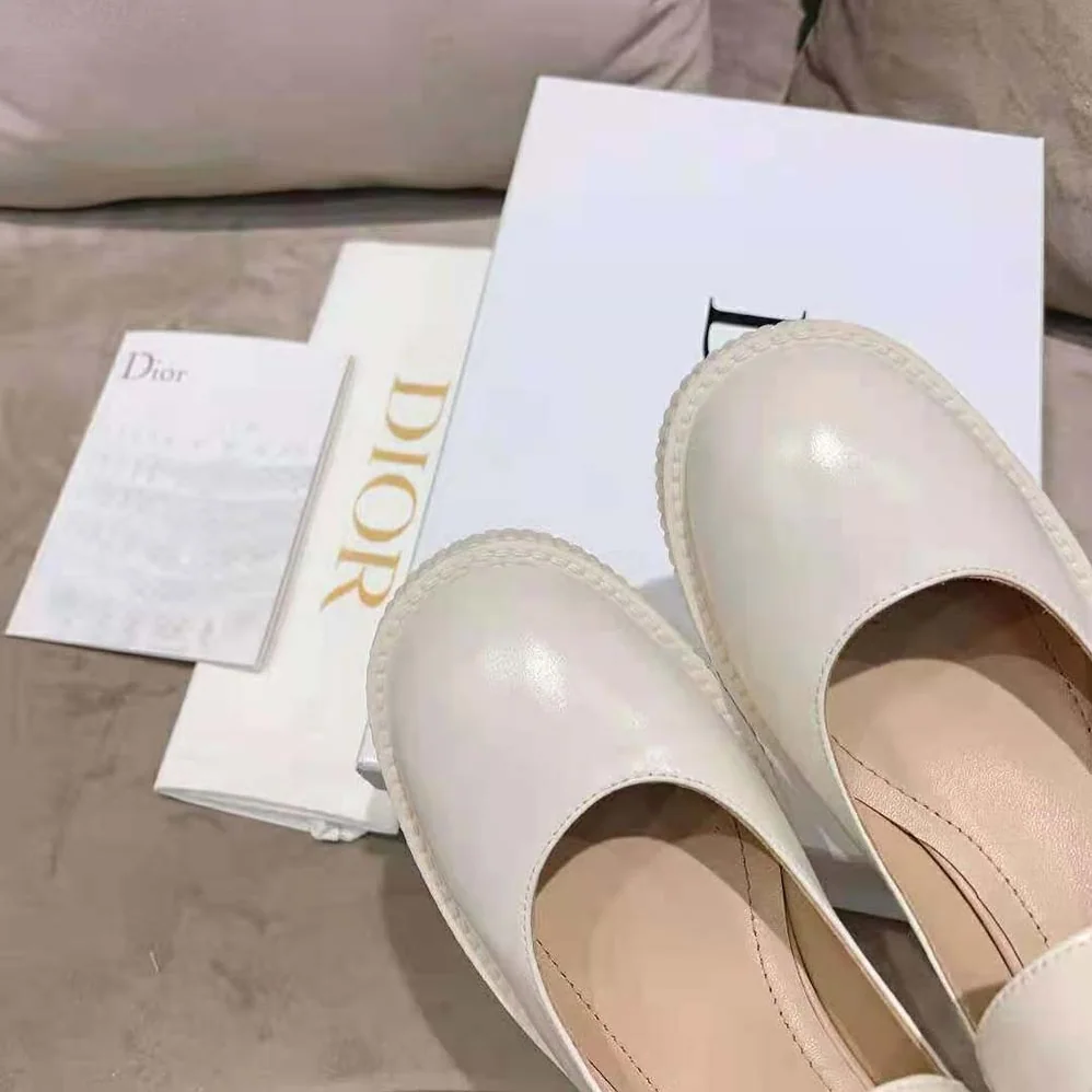 Dior D-Doll Pump White Shiny Calfskin for Women