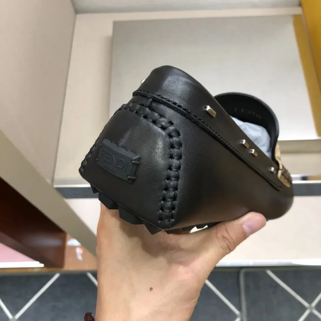 Fendi Force Black Loafers 7D1473