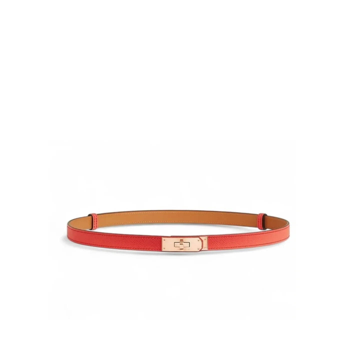Hermes Kelly 18 Belt Orange Field