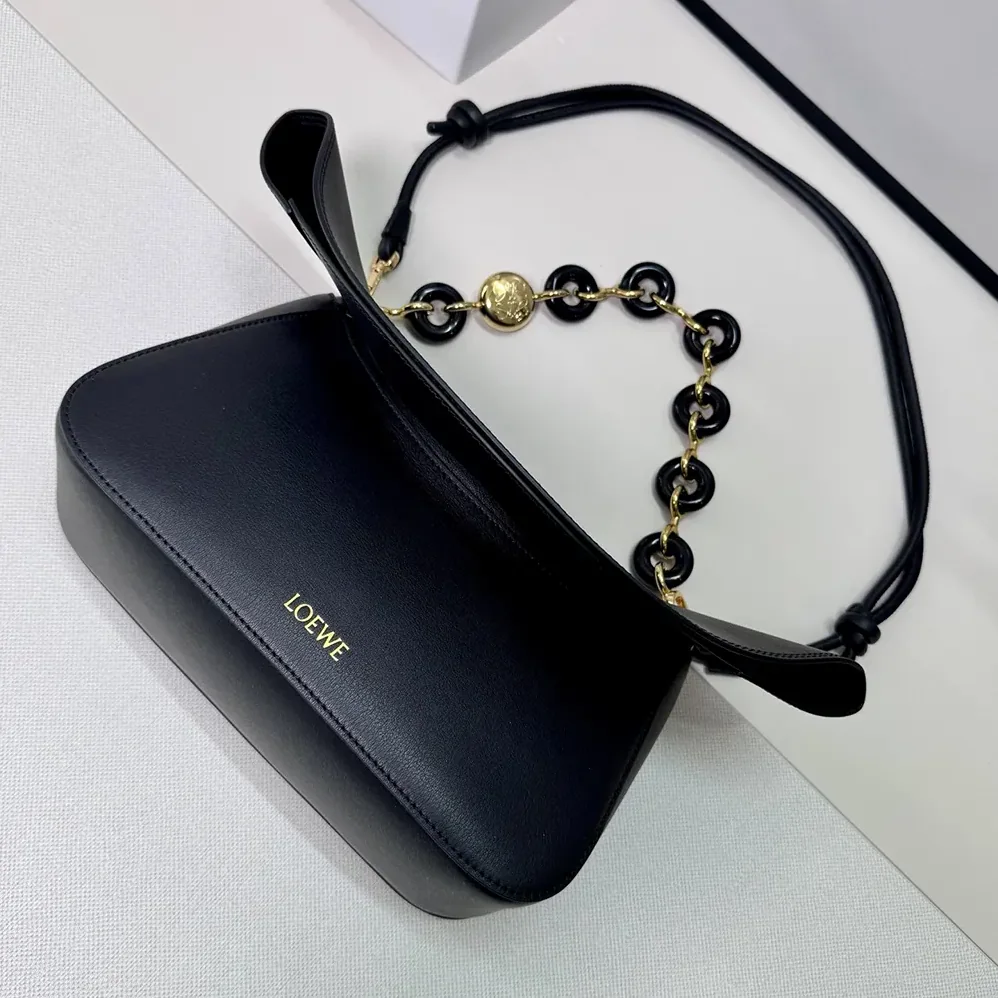 Loewe Medium Ola Bag in Smooth Calfskin for Women in Black