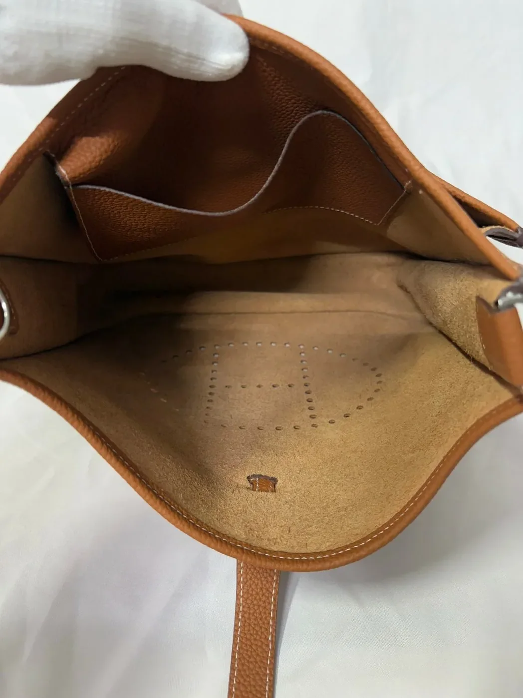 Hermes Evelyne III 29 Bag Brown With Silver in Toned Hardware