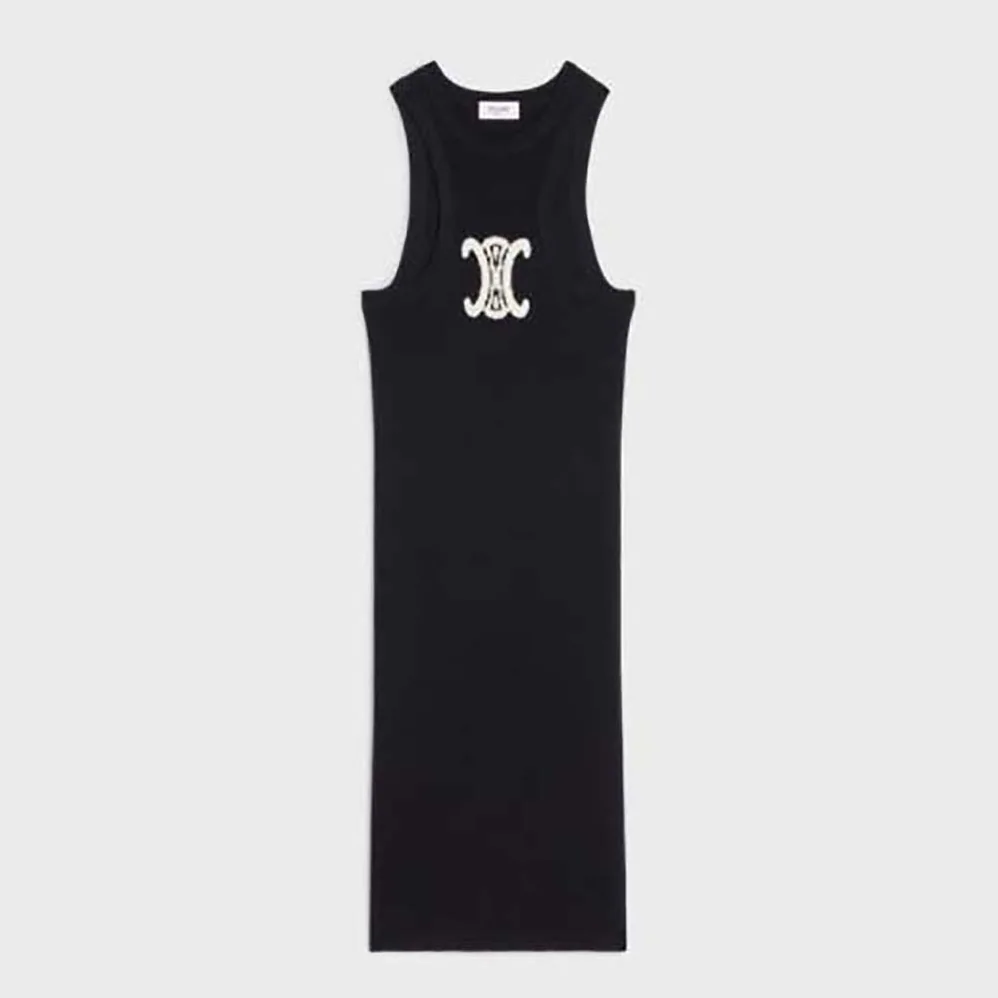Celine Silk Athletic Dress with Underwire for Women in Black Celine Silk Athletic Dress with Underwire for Women in Black