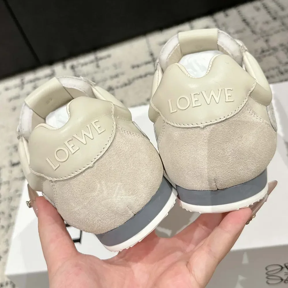 Loewe Ballet Runner 2.0 in Soft Calfskin for Unisex in White Loewe Ballet Runner 2.0 in Soft Calfskin for Unisex in White