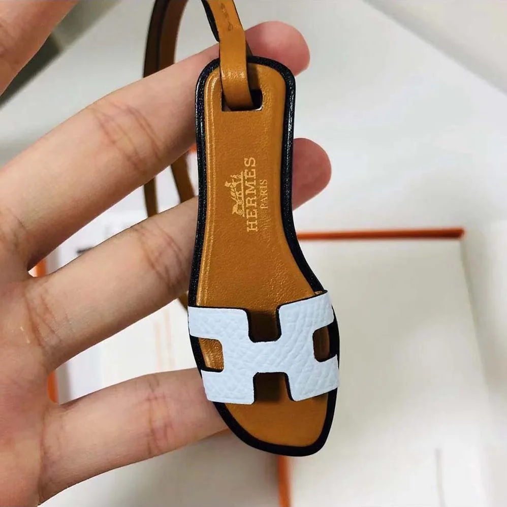 Hermes Oran Nano Charm in White Hermes Oran Nano Charm in White