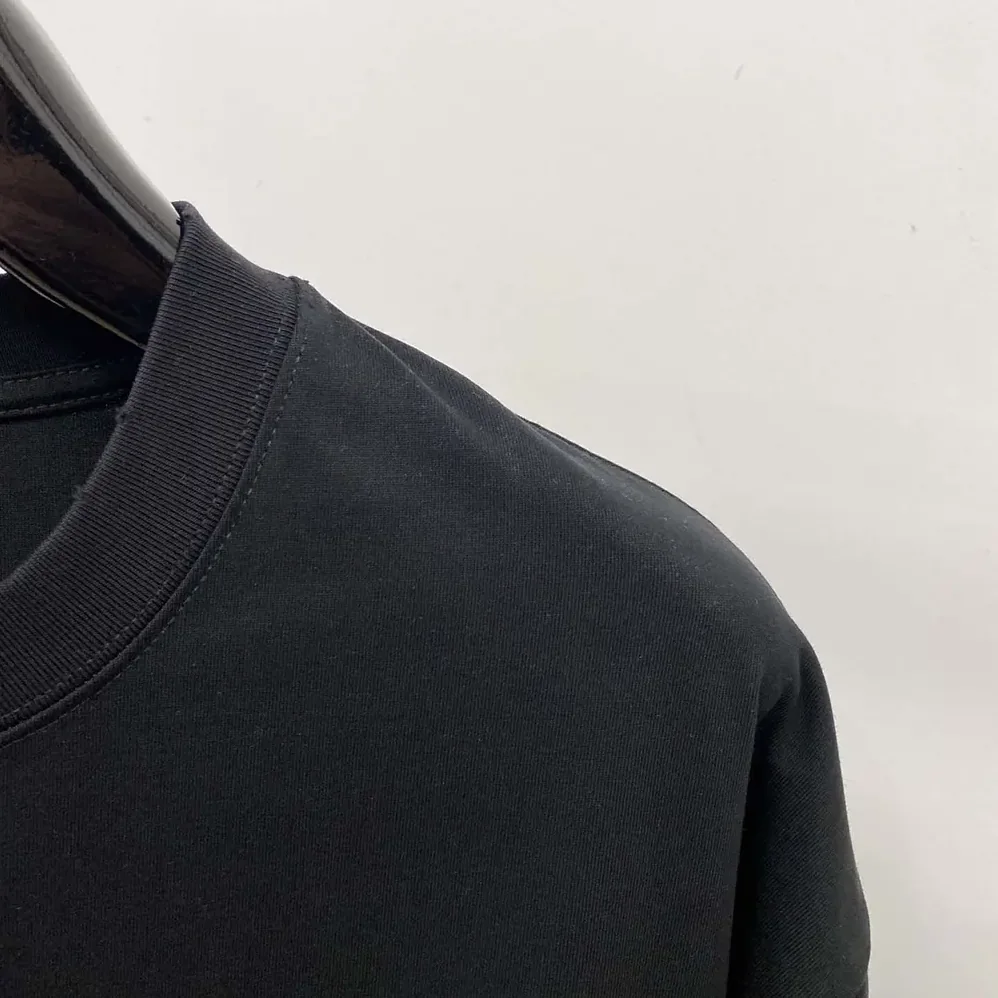 Balenciaga Back Medium Fit T-Shirt in Faded Black and Red Dry Jersey for Men Balenciaga Back Medium Fit T-Shirt in Faded Black and Red Dry Jersey for Men