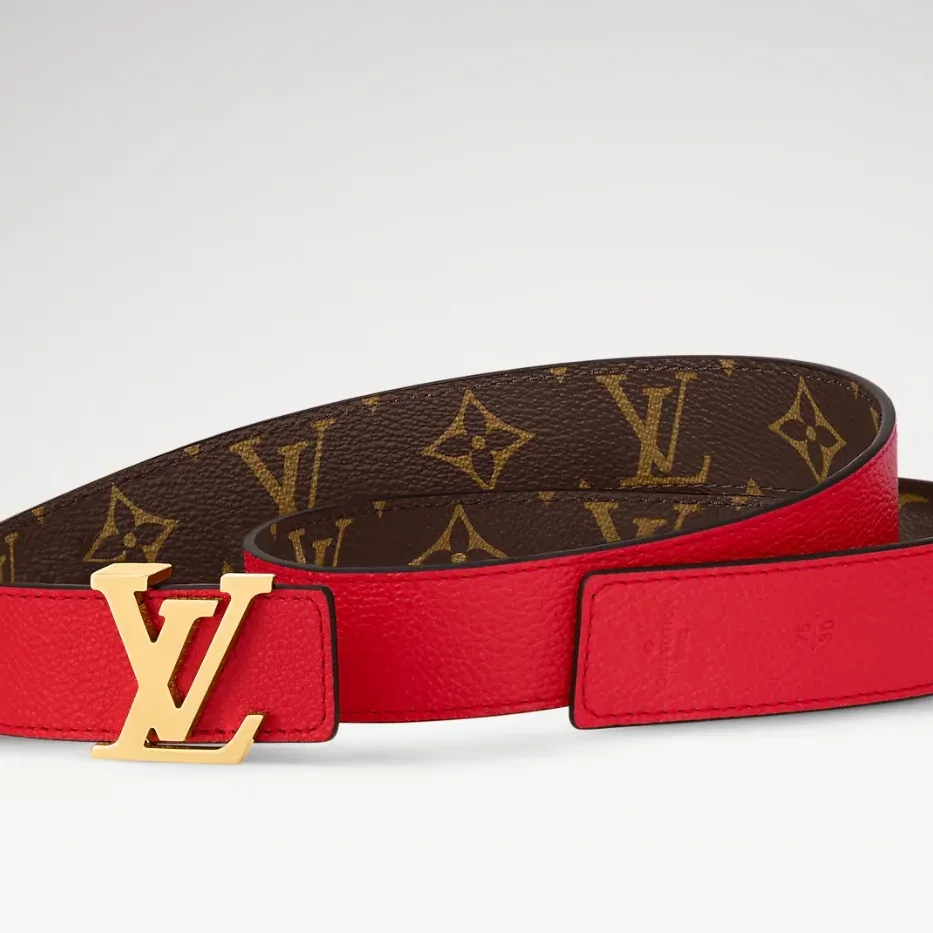Louis Vuitton LV Initiales Reversible Belt Red