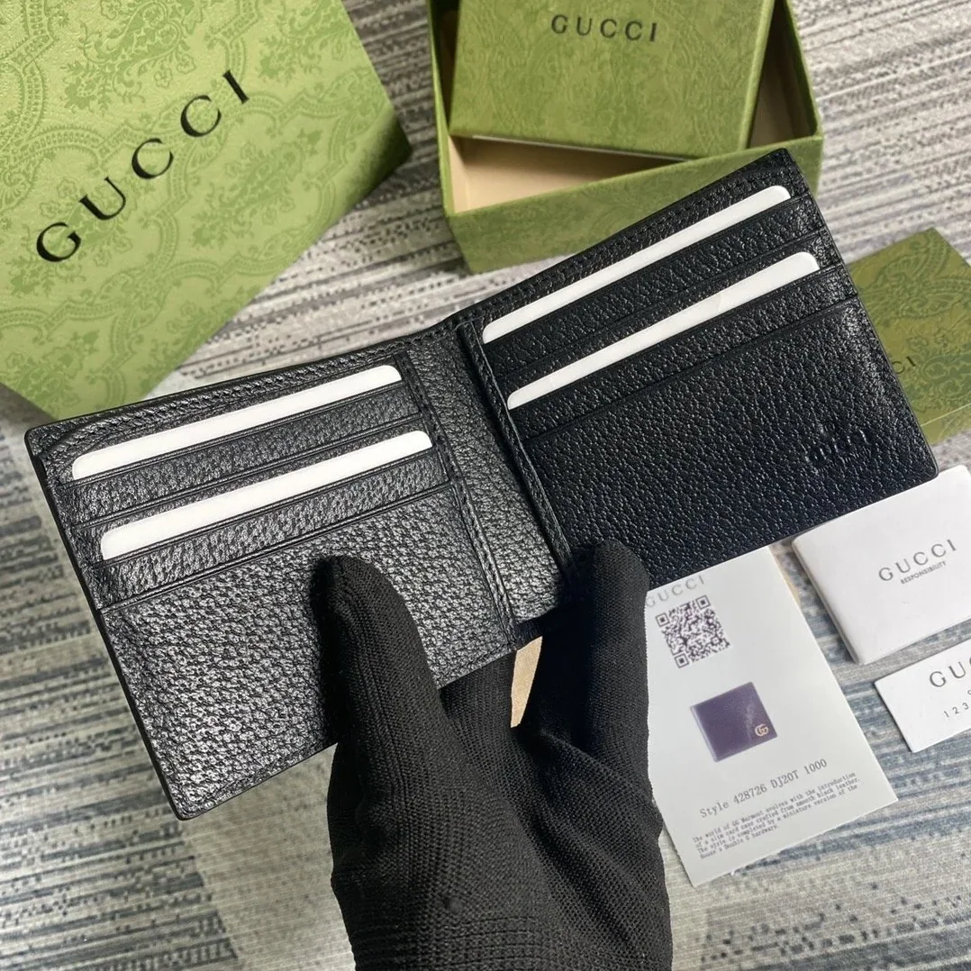 Gucci Marmont Bi in Fold Wallet Black / GG Gucci Marmont Bi in Fold Wallet Black / GG