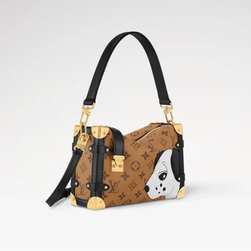 Louis Vuitton Side Trunk MM Bag Brown / Louis Vuitton Side Trunk MM Bag Brown /