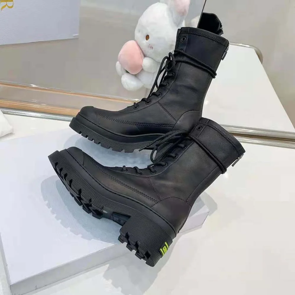Dior Arcade Ankle Boot Black Stretch Lambskin for Women