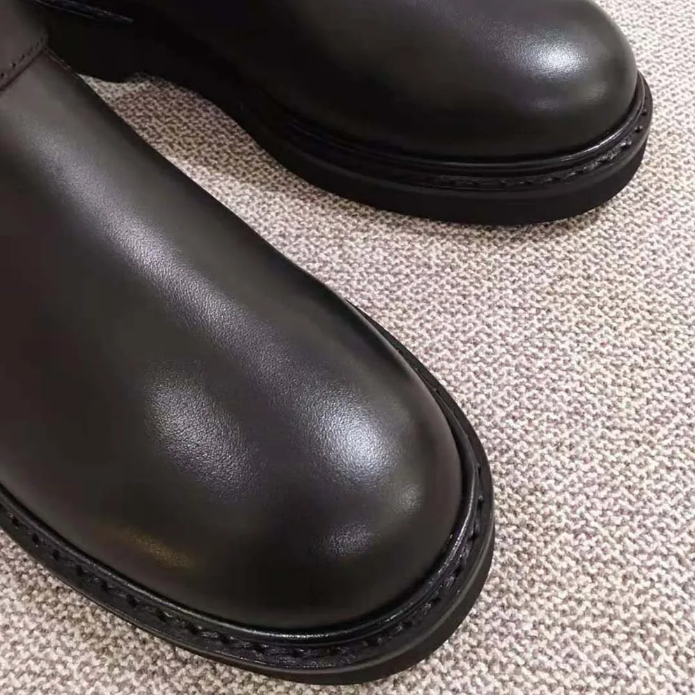 Roger Vivier Viv' Biker Boots in 2.5cm Heel for Women in Black