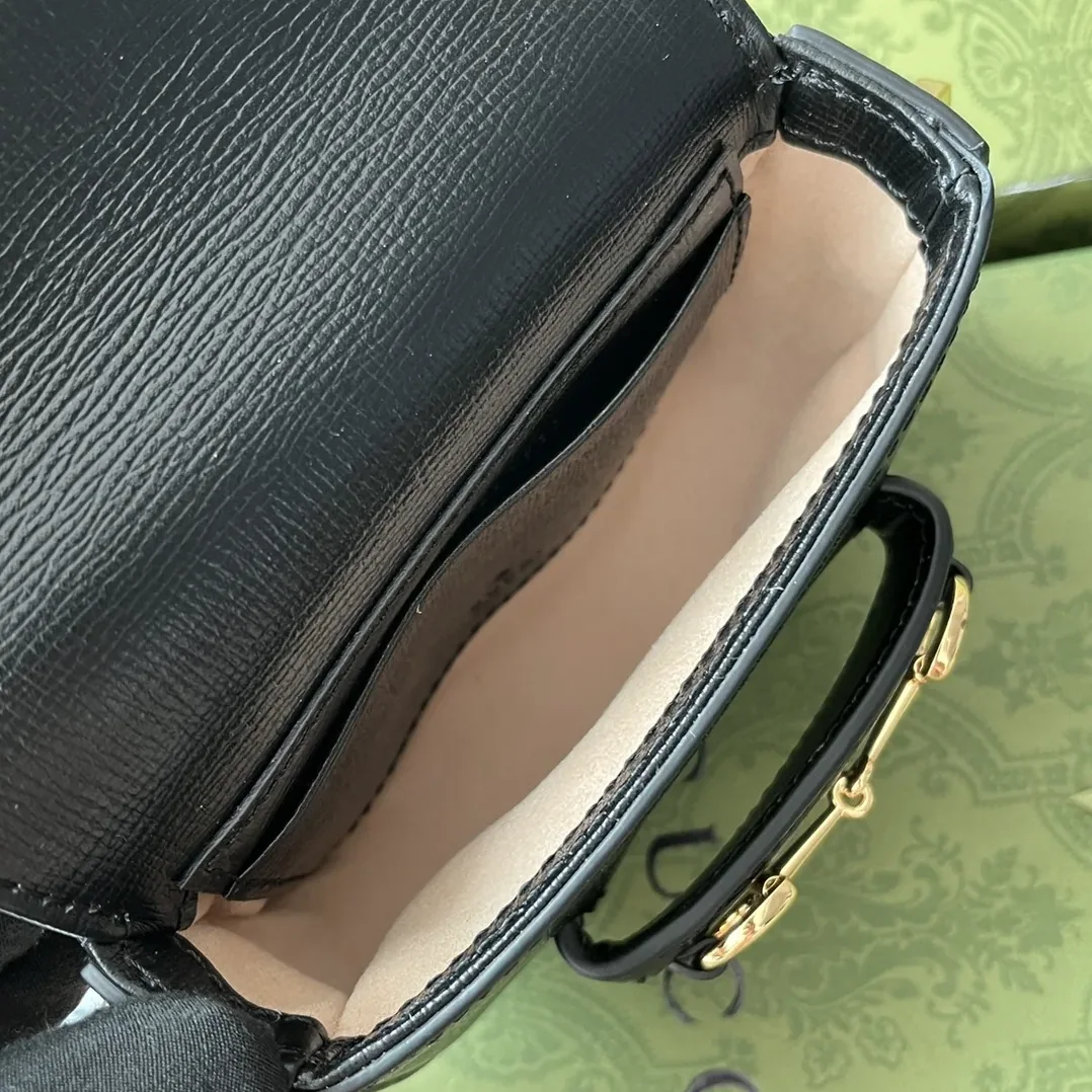 Gucci Horsebit 1955 Strap Wallet Black Gucci Horsebit 1955 Strap Wallet Black