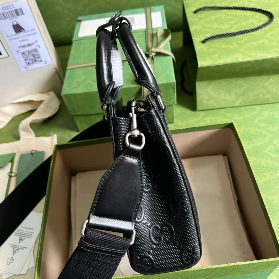 Gucci GG Embossed Mini Tote Bag Black GG Embossed /