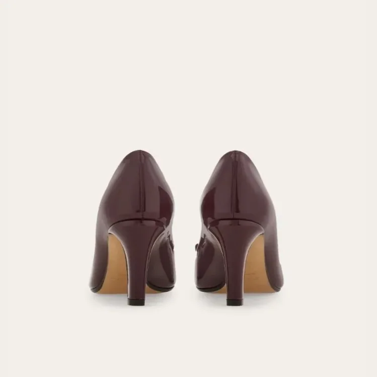 Ferragamo Vara Bow Pump Plum 01L218 Ferragamo Vara Bow Pump Plum 01L218