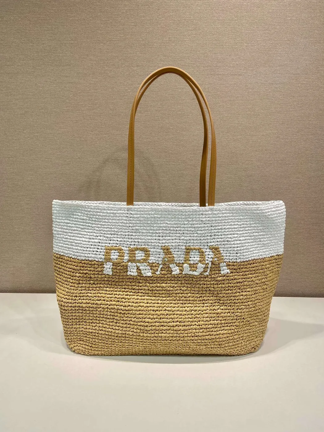 Prada Raffia Tote Bag Beige / 1BG442_2DJS_F0N86_V_OOO Prada Raffia Tote Bag Beige / 1BG442_2DJS_F0N86_V_OOO