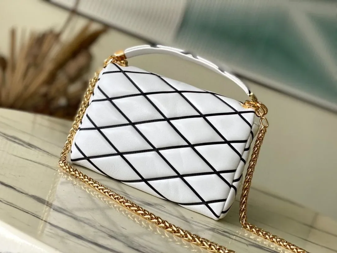 Louis Vuitton GO- White/ Black Bag - 9.1 Inches/ Louis Vuitton GO- White/ Black Bag - 9.1 Inches/