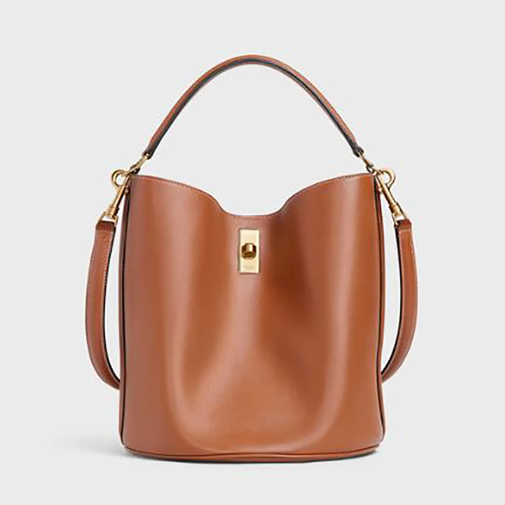Celine Bucket 16 Bag in Smooth Calfskin for Women in Brown