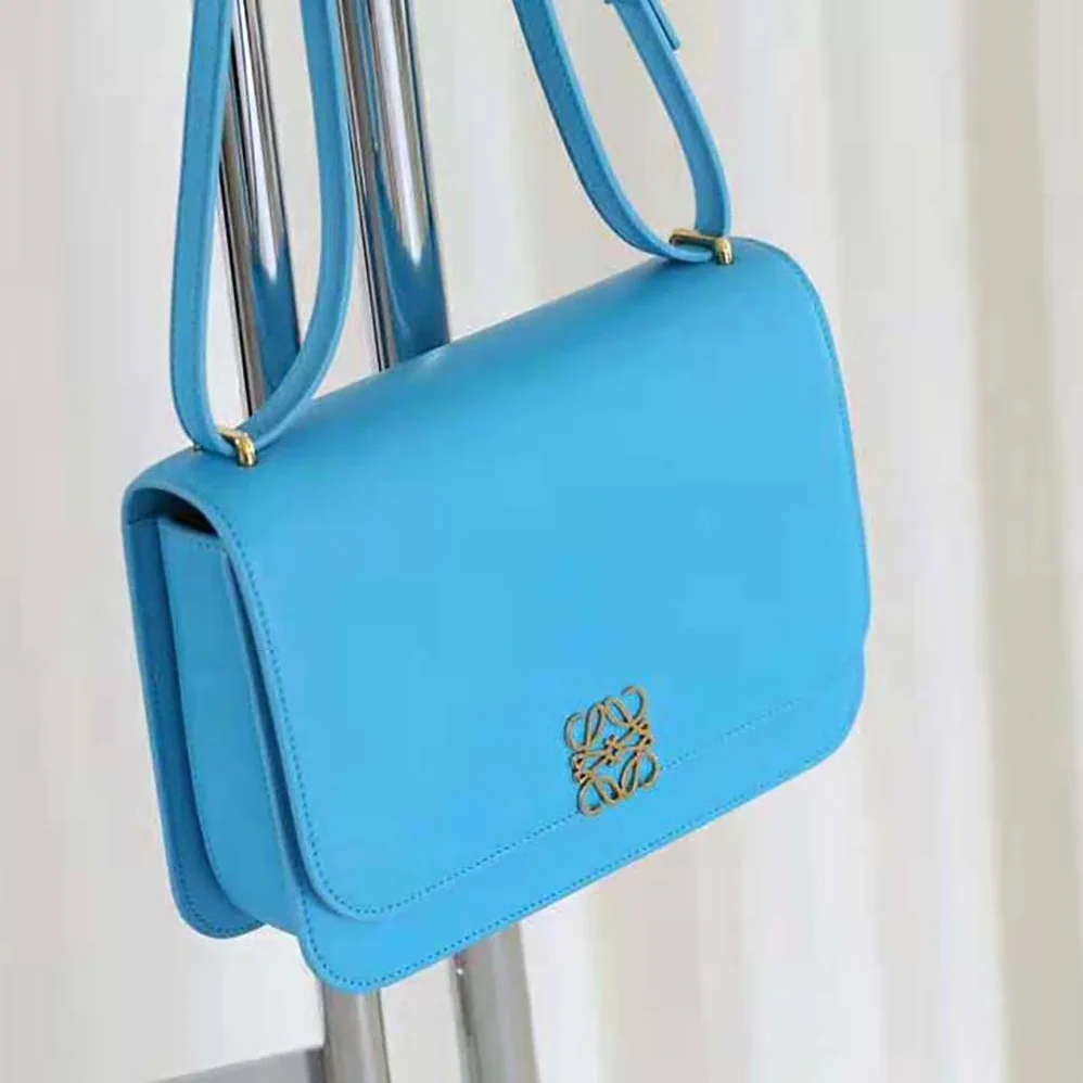 Loewe Goya Bag in Silk Calfskin for Women in Blue Loewe Goya Bag in Silk Calfskin for Women in Blue
