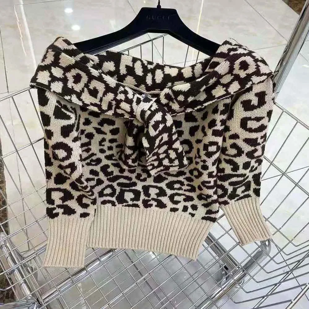 Dior Tied Collar Sweater Beige Multicolor Mizza Cashmere for Women