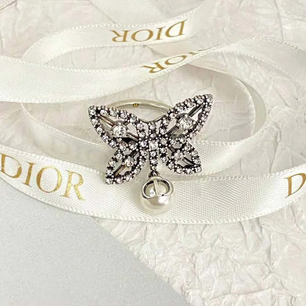 Dior Papillon De Nuit Ring Antique Silver for Women in Finish Metal Dior Papillon De Nuit Ring Antique Silver for Women in Finish Metal