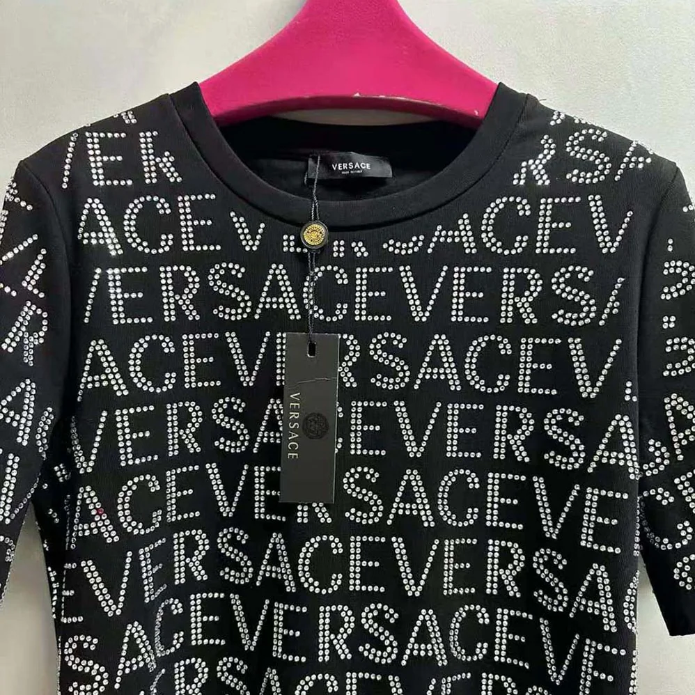Versace Crystal Versace Allover T for Women in shirt Versace Crystal Versace Allover T for Women in shirt