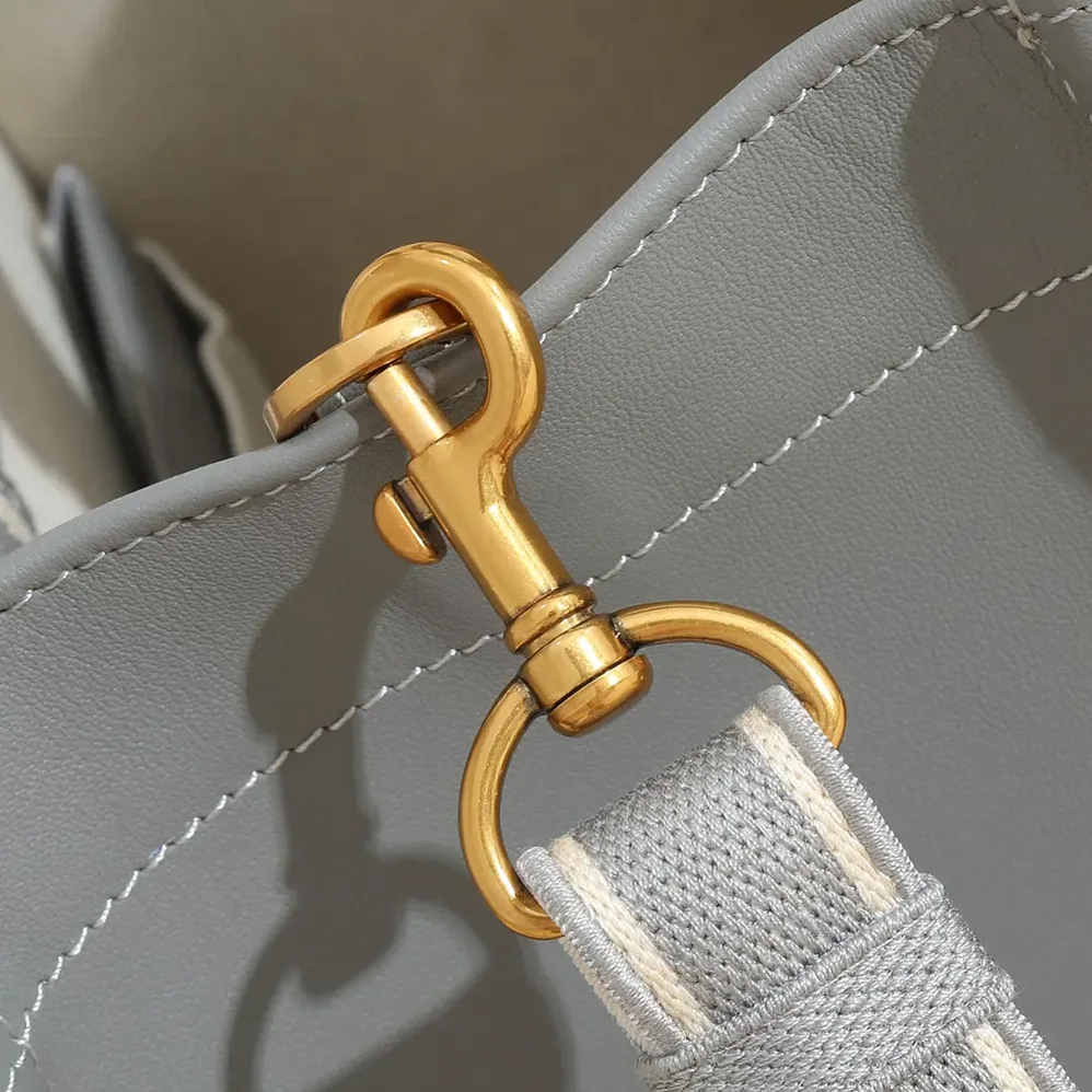 Dior Small Dior Book Tote Gray Dior Oblique Embroidery and Calfskin for Women