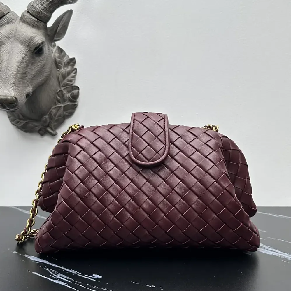 Bottega Veneta Teen Lauren 1980 With Chain for Women in Barolo