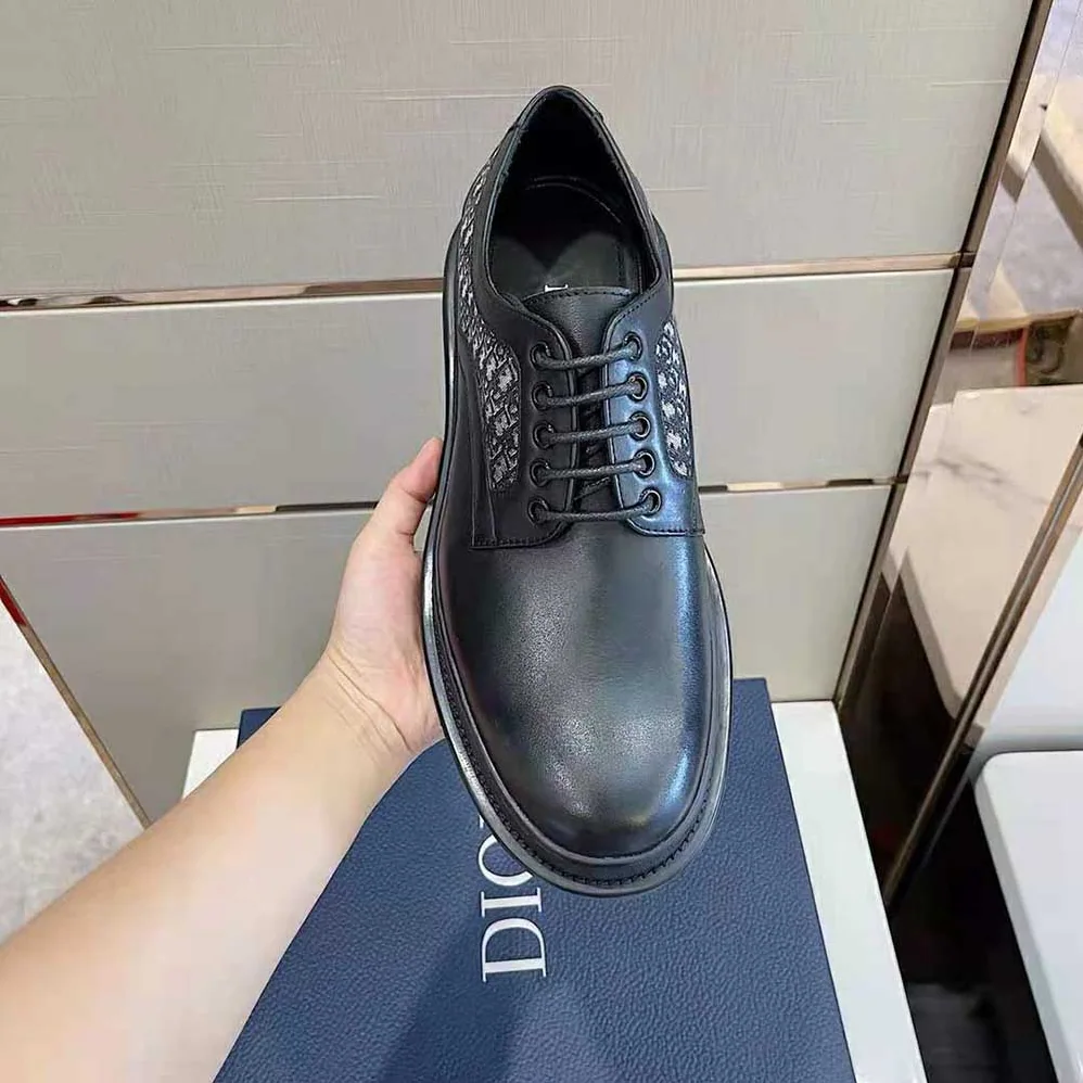 Dior Explorer Derby Shoe Black Smooth Calfskin for Men