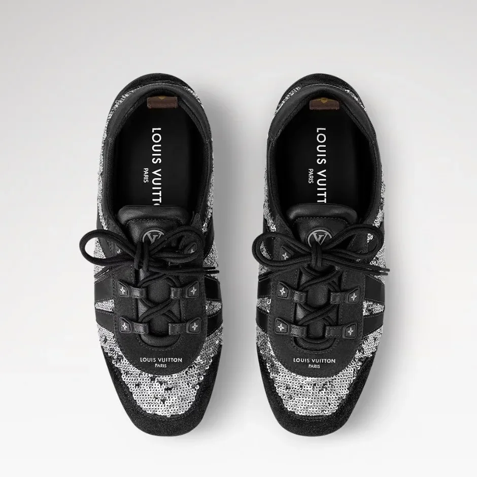 Louis Vuitton LV Sneakerina Black/Silver 1AHND2 Louis Vuitton LV Sneakerina Black/Silver 1AHND2