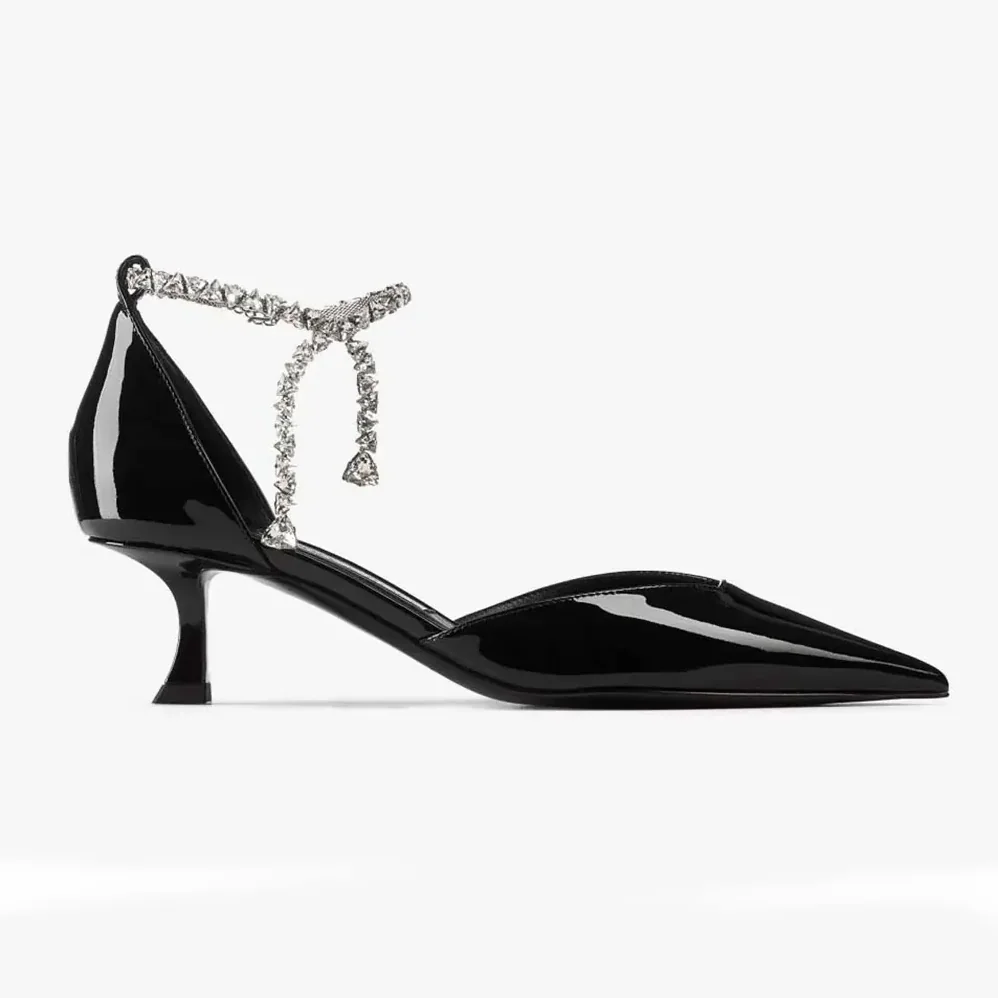 Jimmy Choo Stevie 50 Black Patent Leather Pumps for Women Jimmy Choo Stevie 50 Black Patent Leather Pumps for Women
