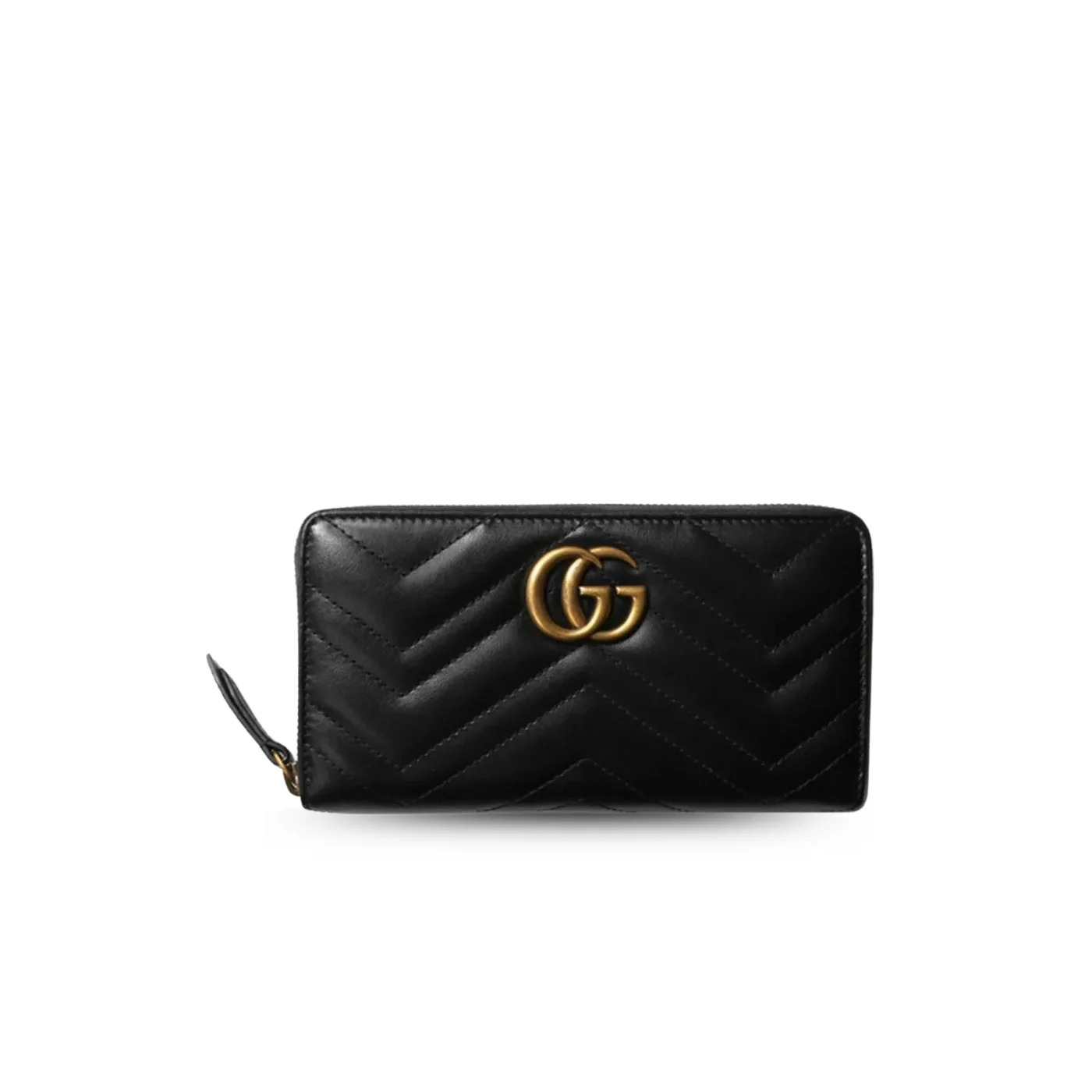 Gucci GG Marmont Zip Around Wallet Black /