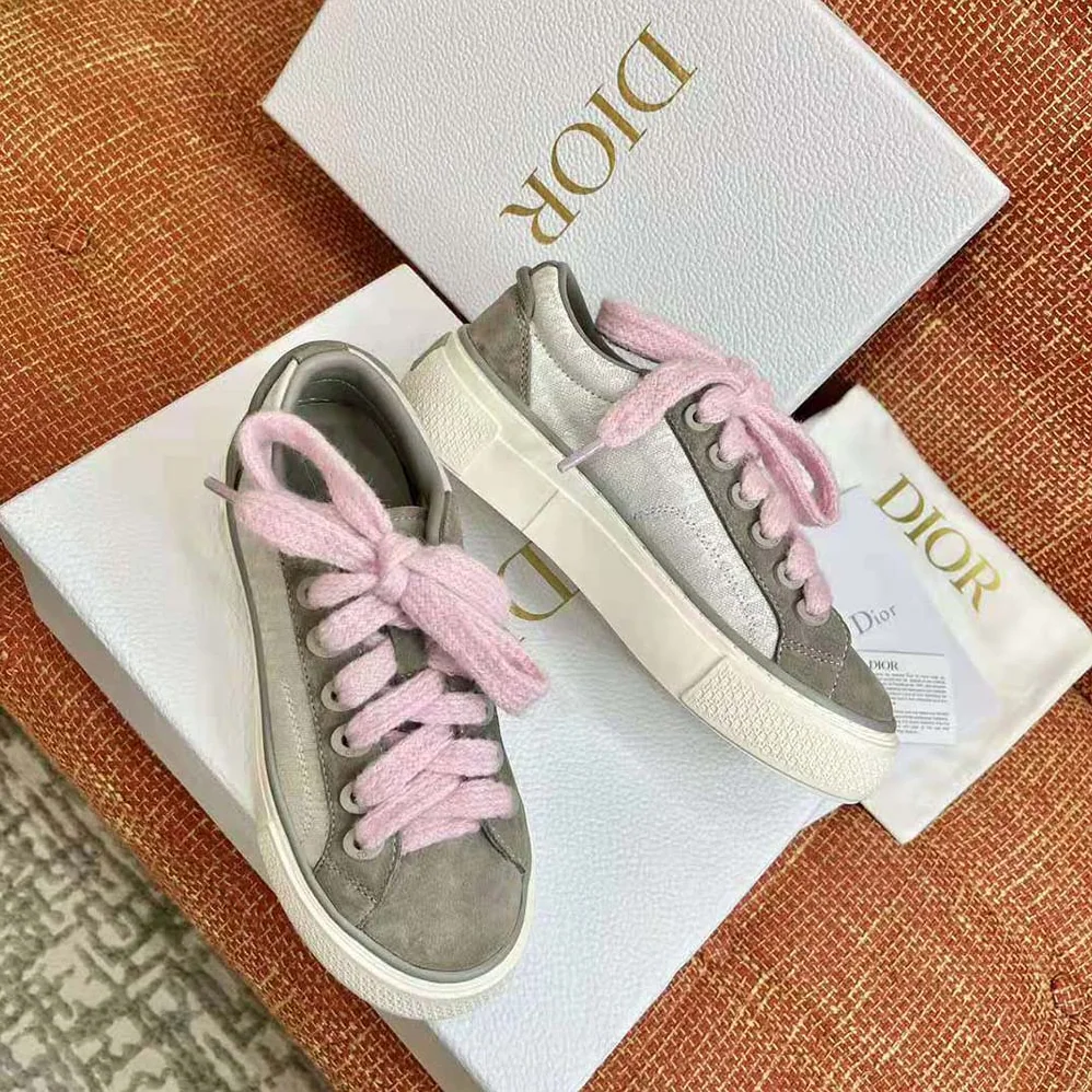 Dior B33 Sneaker Gray and White Dior Oblique Jacquard and Gray Suede for Men Dior B33 Sneaker Gray and White Dior Oblique Jacquard and Gray Suede for Men