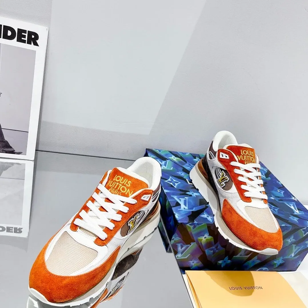 Louis Vuitton Run Away Sneaker Monogram Material Orange Louis Vuitton Run Away Sneaker Monogram Material Orange