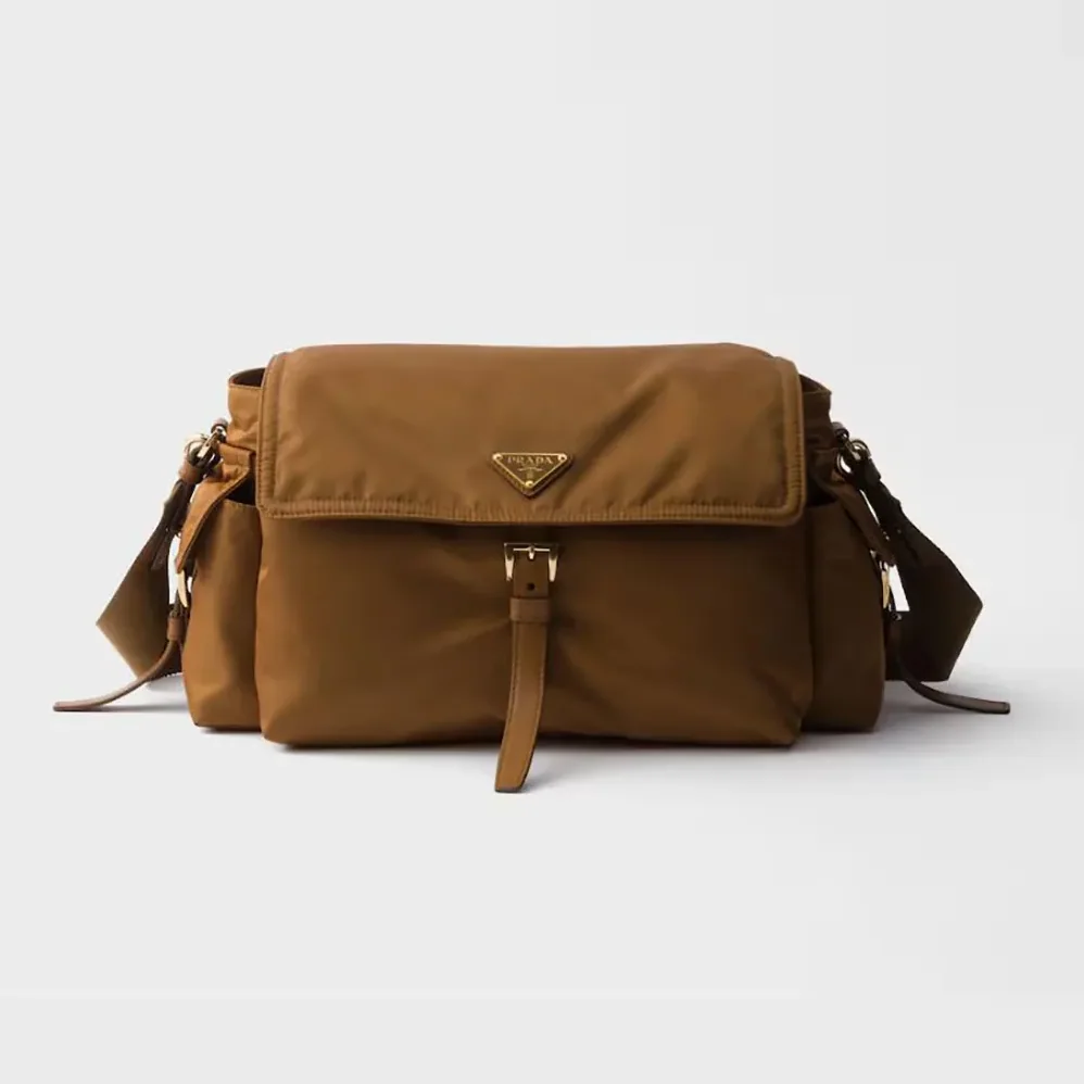 Prada Explore Large Re-Nylon Shoulder Bag With Flap for Women Prada Explore Large Re-Nylon Shoulder Bag With Flap for Women