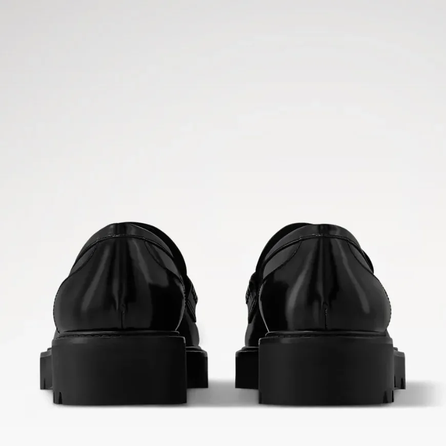Louis Vuitton District Flat Loafer Black 1AGXHZ Louis Vuitton District Flat Loafer Black 1AGXHZ