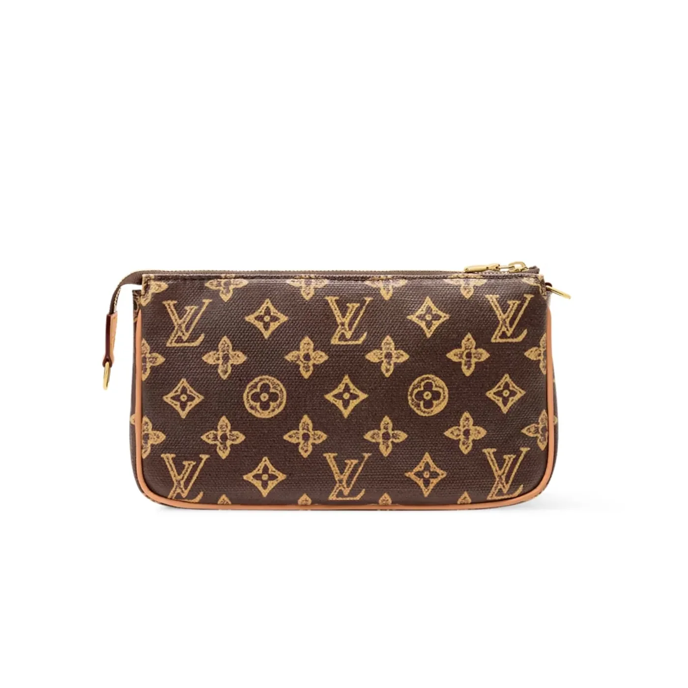 Louis Vuitton Pochette Accessoires Shoulder Bag / Brown Monogram Origine Ebene Gold Hardware
