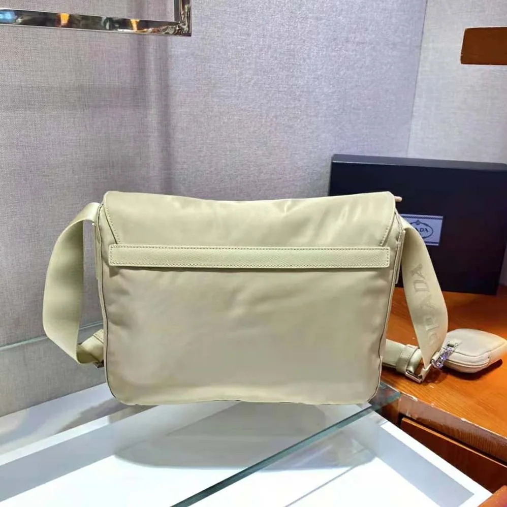 Prada Re-Nylon Shoulder Bag for Women in Beige Prada Re-Nylon Shoulder Bag for Women in Beige